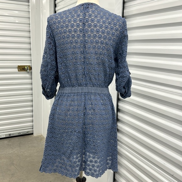 Vintage Vivienne Tam Crochet Lace  Adjustable Long Cardigan Dress n Pockets - S - Picture 5 of 16